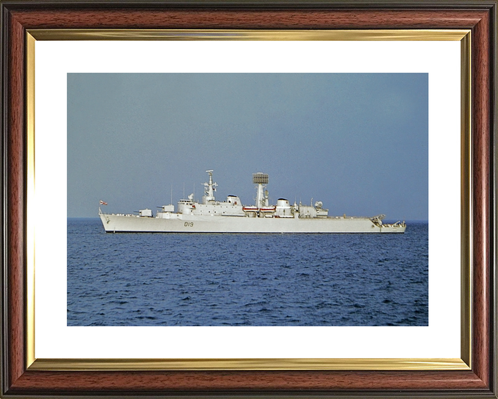 HMS Glamorgan (D19) Royal Navy County Class Destroyer Port Beam View Photo Print Wall Art Decor - Posters, Prints, & Visual Artwork - by Hampshire Prints (image 8 of 9)