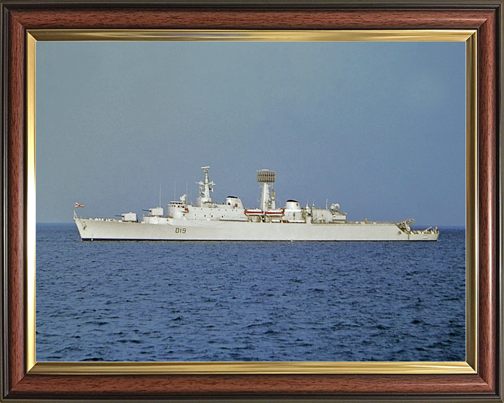 HMS Glamorgan (D19) Royal Navy County Class Destroyer Port Beam View Photo Print Wall Art Decor - Posters, Prints, & Visual Artwork - by Hampshire Prints (image 9 of 9)