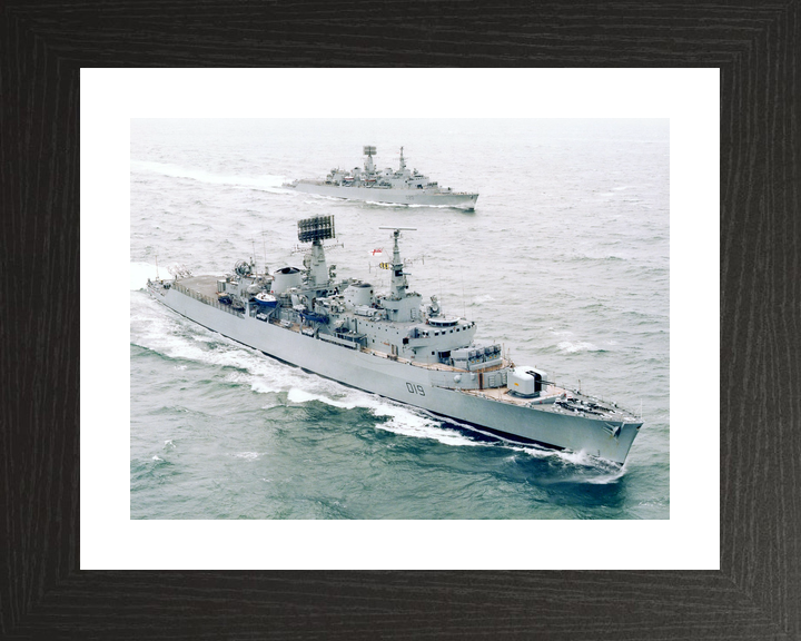 HMS Glamorgan (D19) Royal Navy County Class Destroyers with HMS Fife (D20) Photo Print Wall Art Decor - Posters, Prints, & Visual Artwork - by Hampshire Prints (image 2 of 9)