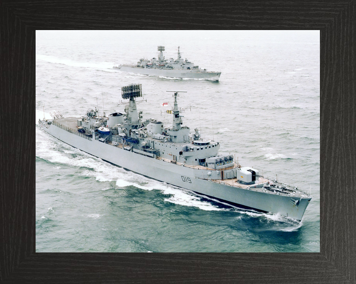 HMS Glamorgan (D19) Royal Navy County Class Destroyers with HMS Fife (D20) Photo Print Wall Art Decor - Posters, Prints, & Visual Artwork - by Hampshire Prints (image 3 of 9)