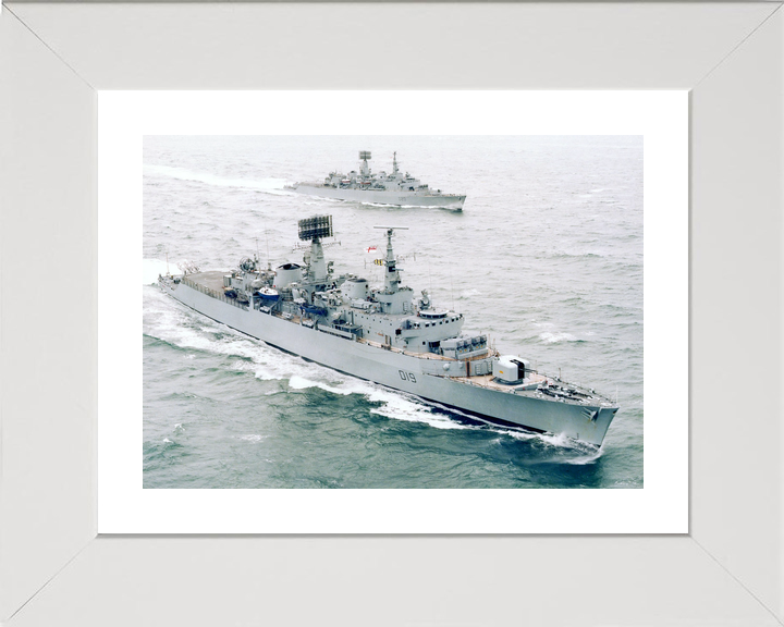 HMS Glamorgan (D19) Royal Navy County Class Destroyers with HMS Fife (D20) Photo Print Wall Art Decor - Posters, Prints, & Visual Artwork - by Hampshire Prints (image 4 of 9)
