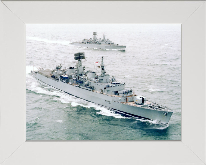HMS Glamorgan (D19) Royal Navy County Class Destroyers with HMS Fife (D20) Photo Print Wall Art Decor - Posters, Prints, & Visual Artwork - by Hampshire Prints (image 5 of 9)