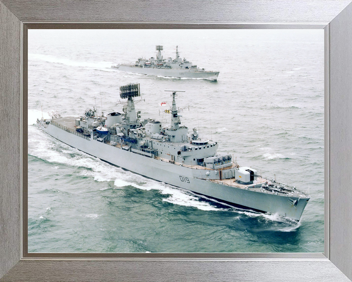 HMS Glamorgan (D19) Royal Navy County Class Destroyers with HMS Fife (D20) Photo Print Wall Art Decor - Posters, Prints, & Visual Artwork - by Hampshire Prints (image 7 of 9)