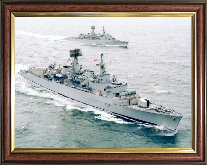 HMS Glamorgan (D19) Royal Navy County Class Destroyers with HMS Fife (D20) Photo Print Wall Art Decor - Posters, Prints, & Visual Artwork - by Hampshire Prints (image 9 of 9)