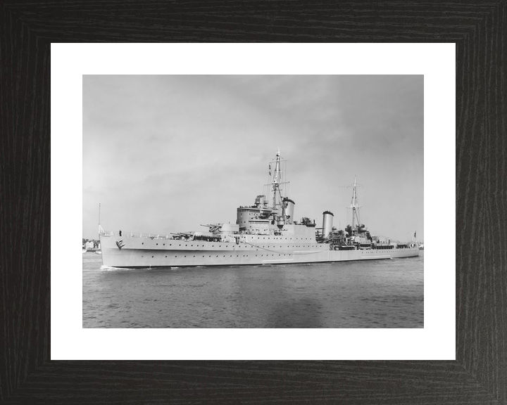 HMS Glasgow (C21) Royal Navy Town Class Light Cruiser Port Side Photo Print Wall Art Decor - Posters, Prints, & Visual Artwork - by Hampshire Prints (image 2 of 9)