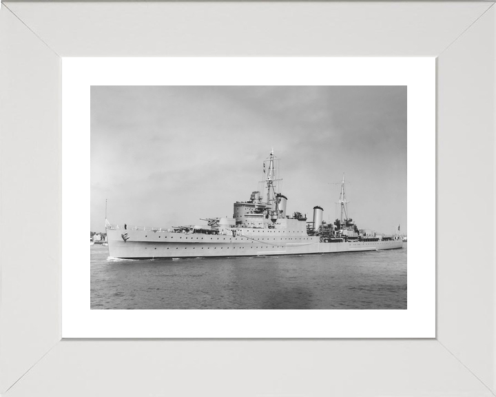 HMS Glasgow (C21) Royal Navy Town Class Light Cruiser Port Side Photo Print Wall Art Decor - Posters, Prints, & Visual Artwork - by Hampshire Prints (image 4 of 9)