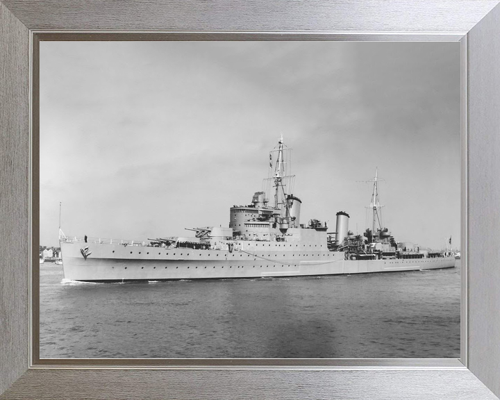 HMS Glasgow (C21) Royal Navy Town Class Light Cruiser Port Side Photo Print Wall Art Decor - Posters, Prints, & Visual Artwork - by Hampshire Prints (image 7 of 9)
