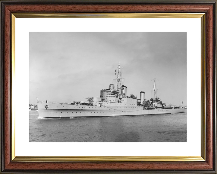 HMS Glasgow (C21) Royal Navy Town Class Light Cruiser Port Side Photo Print Wall Art Decor - Posters, Prints, & Visual Artwork - by Hampshire Prints (image 8 of 9)
