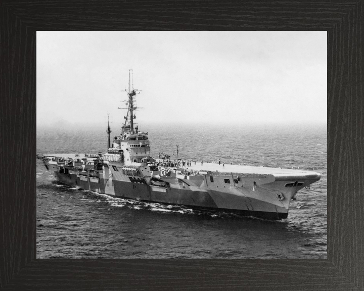 HMS Glory (R62) Royal Navy Colossus Class Aircraft Carrier Starboard View Photo Print Wall Art Decor - Posters, Prints, & Visual Artwork - by Hampshire Prints (image 3 of 9)