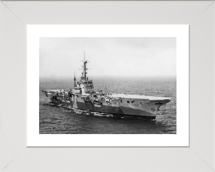 HMS Glory (R62) Royal Navy Colossus Class Aircraft Carrier Starboard View Photo Print Wall Art Decor - Posters, Prints, & Visual Artwork - by Hampshire Prints (image 4 of 9)