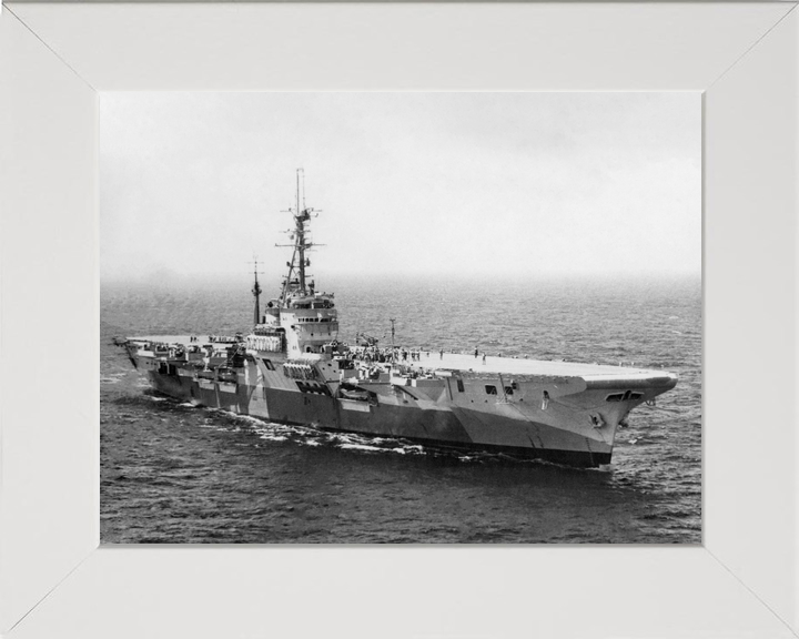 HMS Glory (R62) Royal Navy Colossus Class Aircraft Carrier Starboard View Photo Print Wall Art Decor - Posters, Prints, & Visual Artwork - by Hampshire Prints (image 5 of 9)