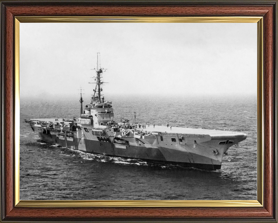 HMS Glory (R62) Royal Navy Colossus Class Aircraft Carrier Starboard View Photo Print Wall Art Decor - Posters, Prints, & Visual Artwork - by Hampshire Prints (image 9 of 9)
