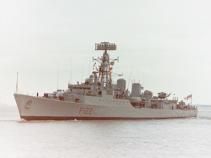 HMS Gurkha F122 Tribal Class Frigate Leaving Port Photo Print - Posters, Prints, & Visual Artwork - by Hampshire Prints (image 1 of 9)
