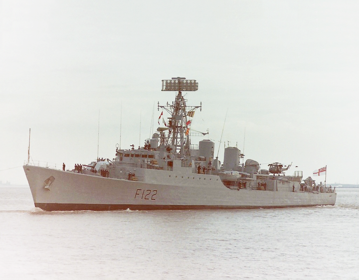 HMS Gurkha (F122) Royal Navy Tribal Class Frigate Leaving Port Photo Print Wall Art Decor - Posters, Prints, & Visual Artwork - by Hampshire Prints (image 1 of 9)