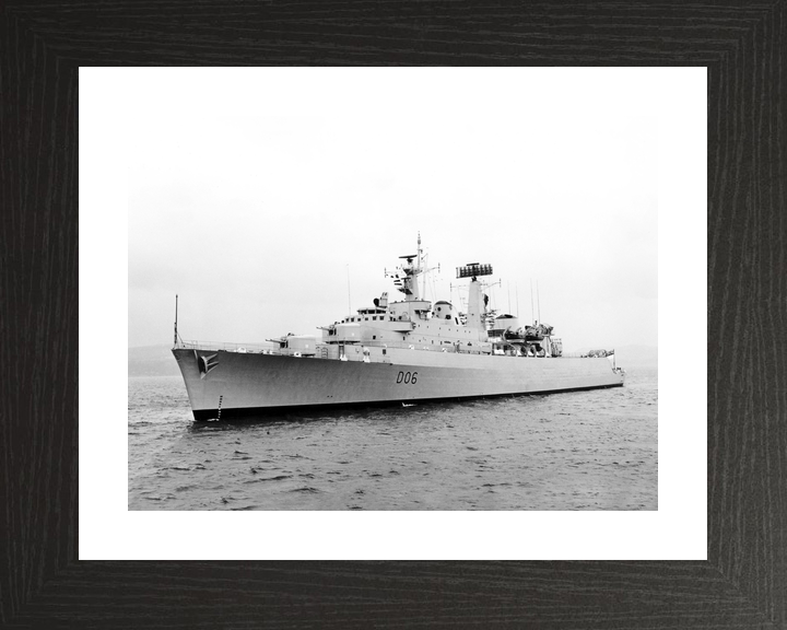 HMS Hampshire (D06) Royal Navy County Class Destroyer Underway Port Side View Photo Print Wall Art Decor - Posters, Prints, & Visual Artwork - by Hampshire Prints (image 2 of 9)