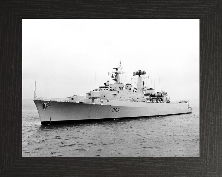 HMS Hampshire (D06) Royal Navy County Class Destroyer Underway Port Side View Photo Print Wall Art Decor - Posters, Prints, & Visual Artwork - by Hampshire Prints (image 3 of 9)