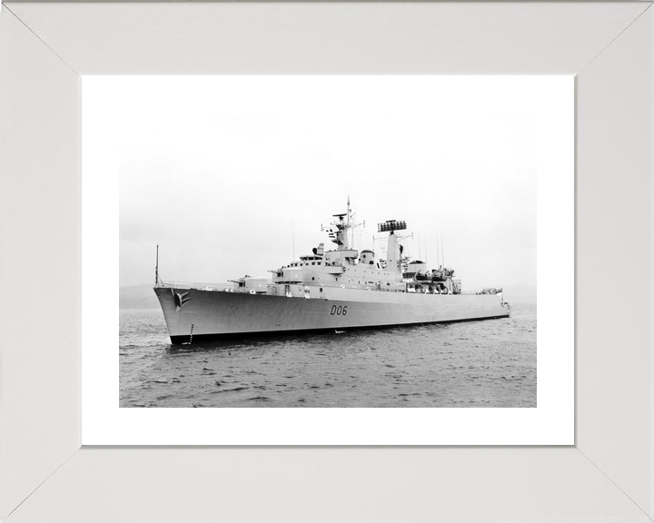 HMS Hampshire (D06) Royal Navy County Class Destroyer Underway Port Side View Photo Print Wall Art Decor - Posters, Prints, & Visual Artwork - by Hampshire Prints (image 4 of 9)