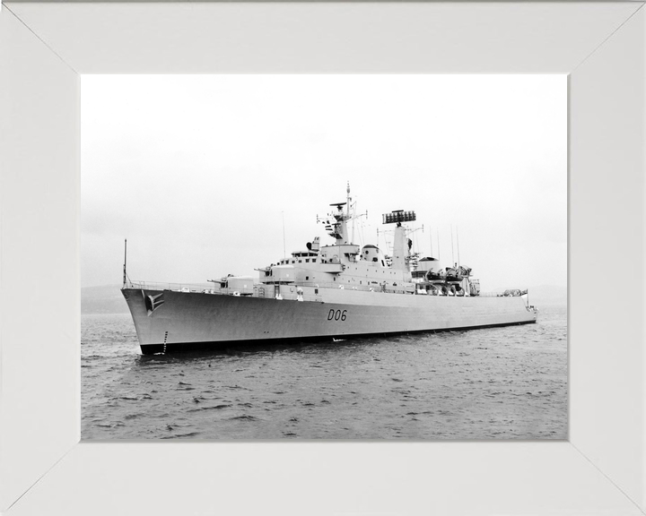 HMS Hampshire (D06) Royal Navy County Class Destroyer Underway Port Side View Photo Print Wall Art Decor - Posters, Prints, & Visual Artwork - by Hampshire Prints (image 5 of 9)