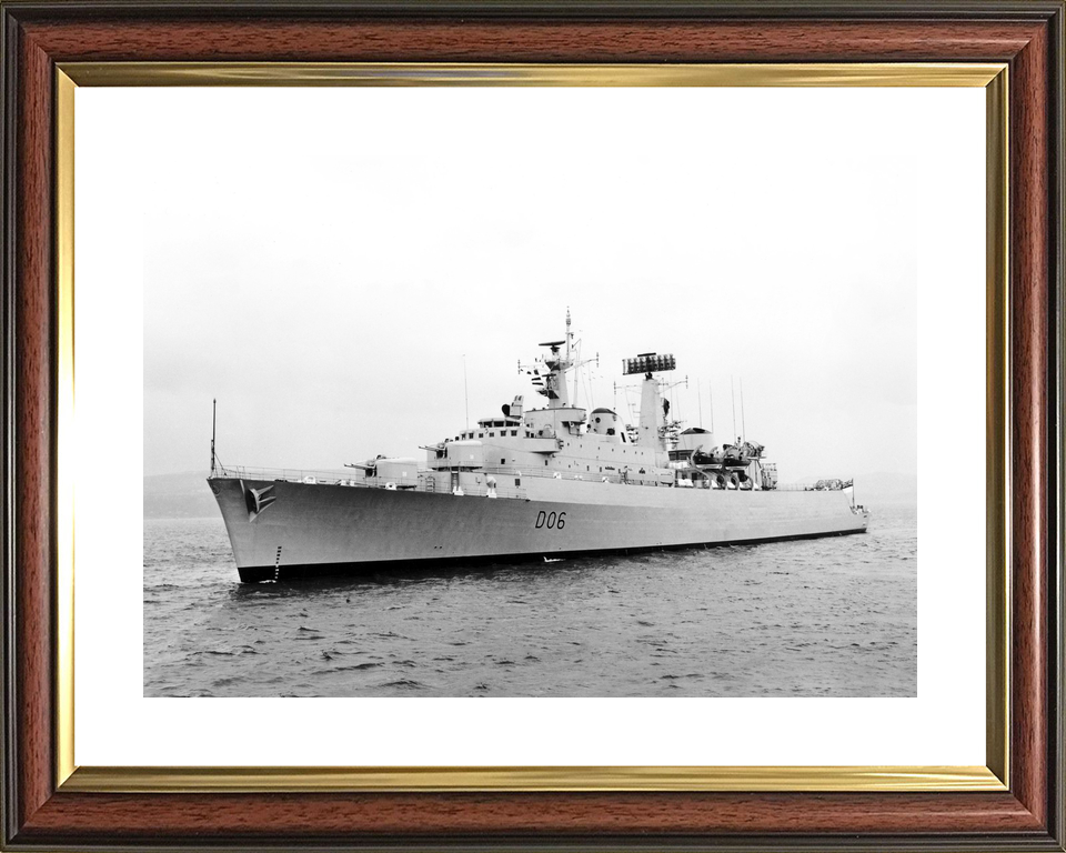 HMS Hampshire (D06) Royal Navy County Class Destroyer Underway Port Side View Photo Print Wall Art Decor - Posters, Prints, & Visual Artwork - by Hampshire Prints (image 8 of 9)