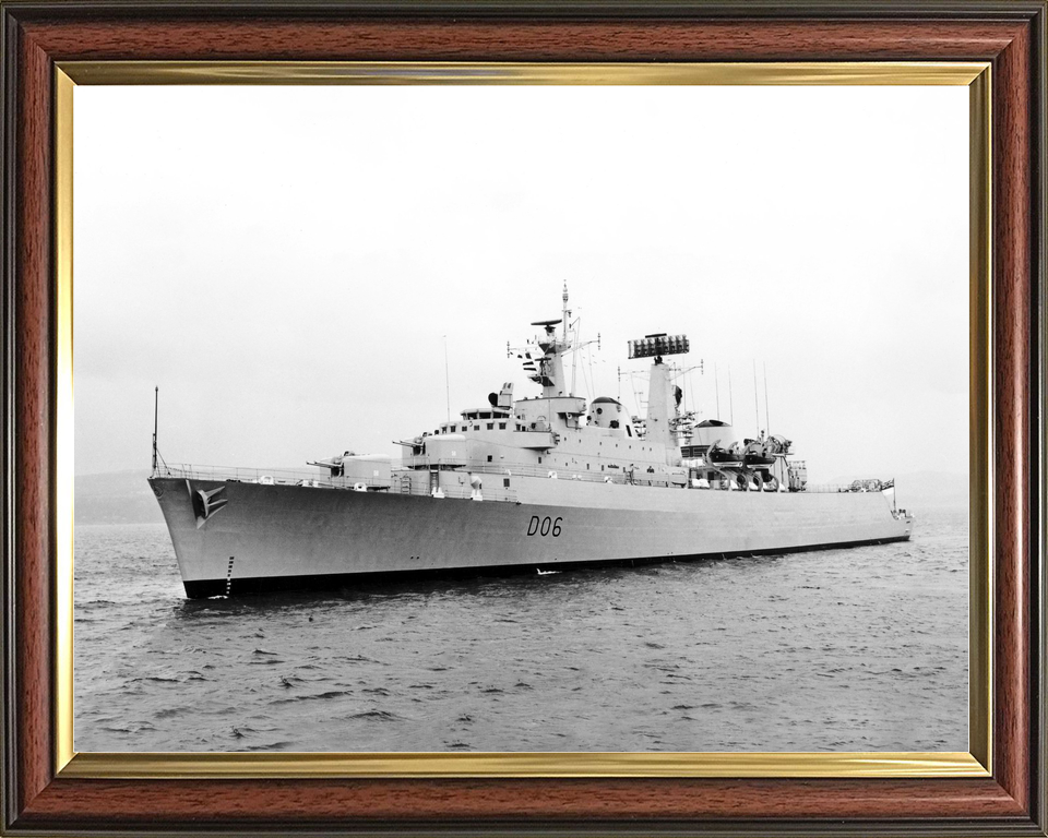 HMS Hampshire (D06) Royal Navy County Class Destroyer Underway Port Side View Photo Print Wall Art Decor - Posters, Prints, & Visual Artwork - by Hampshire Prints (image 9 of 9)