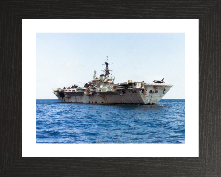 HMS Hermes (R12) Royal Navy Centaur Class Aircraft Carrier Low Port Quarter View Photo Print Wall Art Decor - Posters, Prints, & Visual Artwork - by Hampshire Prints (image 2 of 9)