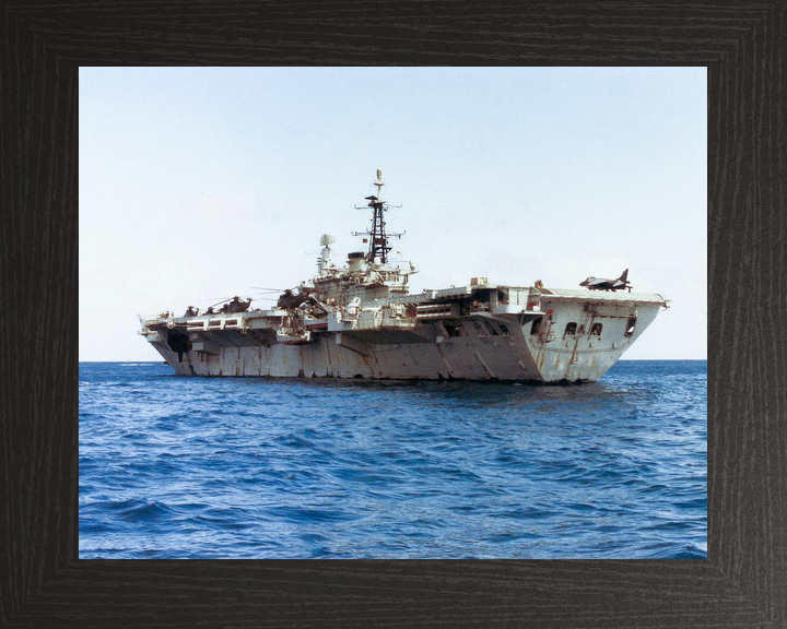 HMS Hermes (R12) Royal Navy Centaur Class Aircraft Carrier Low Port Quarter View Photo Print Wall Art Decor - Posters, Prints, & Visual Artwork - by Hampshire Prints (image 3 of 9)