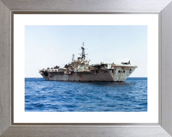 HMS Hermes (R12) Royal Navy Centaur Class Aircraft Carrier Low Port Quarter View Photo Print Wall Art Decor - Posters, Prints, & Visual Artwork - by Hampshire Prints (image 6 of 9)