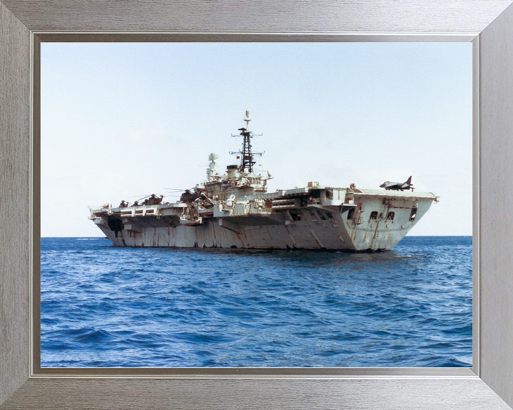 HMS Hermes (R12) Royal Navy Centaur Class Aircraft Carrier Low Port Quarter View Photo Print Wall Art Decor - Posters, Prints, & Visual Artwork - by Hampshire Prints (image 7 of 9)