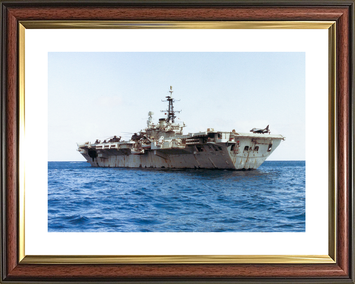 HMS Hermes (R12) Royal Navy Centaur Class Aircraft Carrier Low Port Quarter View Photo Print Wall Art Decor - Posters, Prints, & Visual Artwork - by Hampshire Prints (image 8 of 9)
