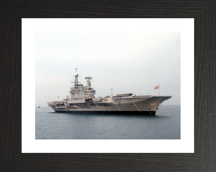 HMS Hermes (R12) Royal Navy Centaur Class Aircraft Carrier At Anchor Photo Print Wall Art Decor - Posters, Prints, & Visual Artwork - by Hampshire Prints (image 2 of 9)