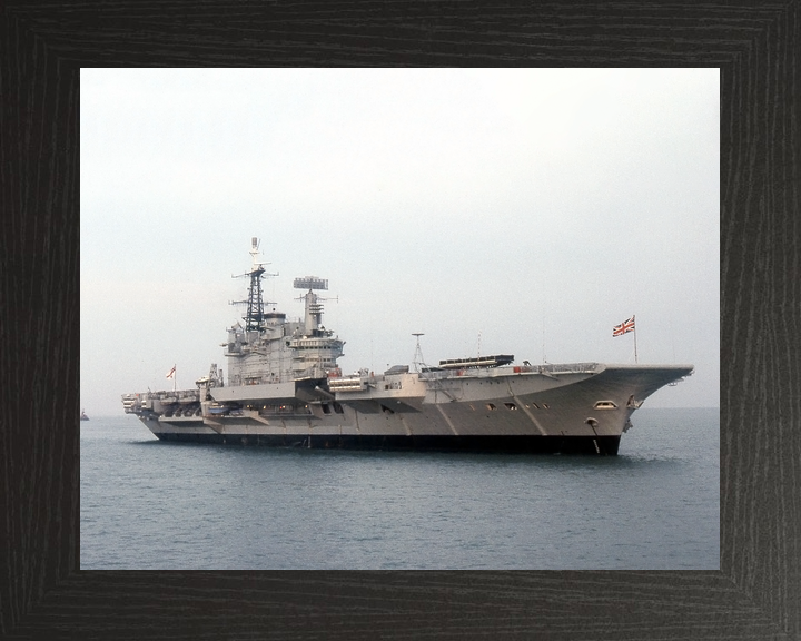 HMS Hermes (R12) Royal Navy Centaur Class Aircraft Carrier At Anchor Photo Print Wall Art Decor - Posters, Prints, & Visual Artwork - by Hampshire Prints (image 3 of 9)
