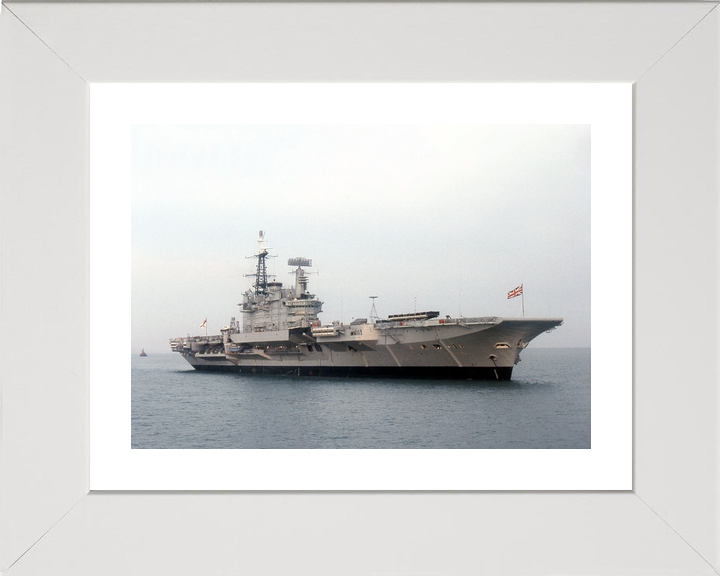 HMS Hermes (R12) Royal Navy Centaur Class Aircraft Carrier At Anchor Photo Print Wall Art Decor - Posters, Prints, & Visual Artwork - by Hampshire Prints (image 4 of 9)
