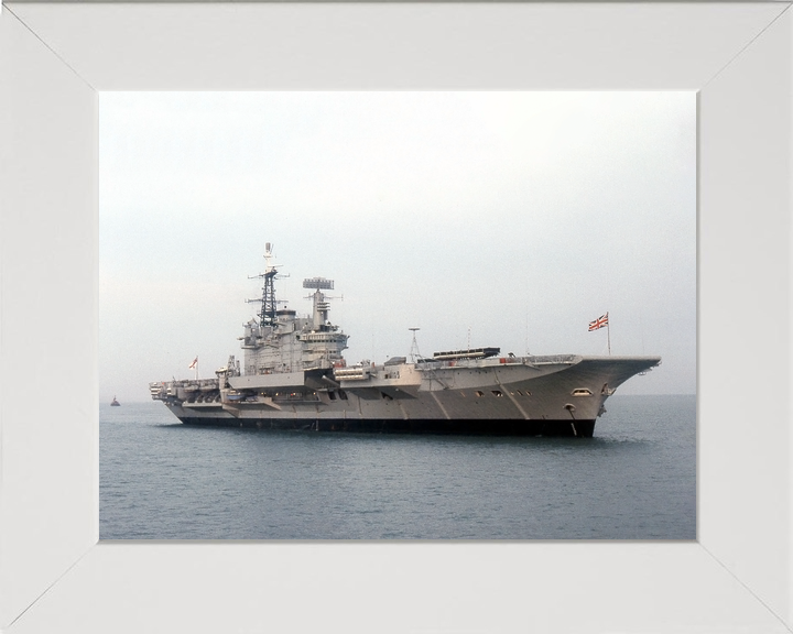 HMS Hermes (R12) Royal Navy Centaur Class Aircraft Carrier At Anchor Photo Print Wall Art Decor - Posters, Prints, & Visual Artwork - by Hampshire Prints (image 5 of 9)