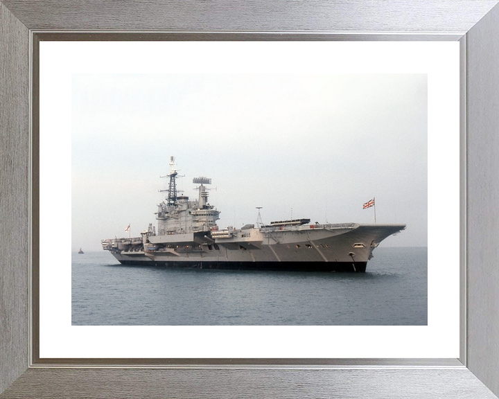 HMS Hermes (R12) Royal Navy Centaur Class Aircraft Carrier At Anchor Photo Print Wall Art Decor - Posters, Prints, & Visual Artwork - by Hampshire Prints (image 6 of 9)