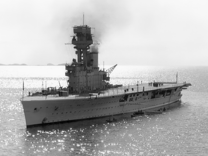 HMS Hermes (95) Royal Navy Aircraft Carrier Port Side View Photo Print Wall Art Decor - Posters, Prints, & Visual Artwork - by Hampshire Prints (image 1 of 9)