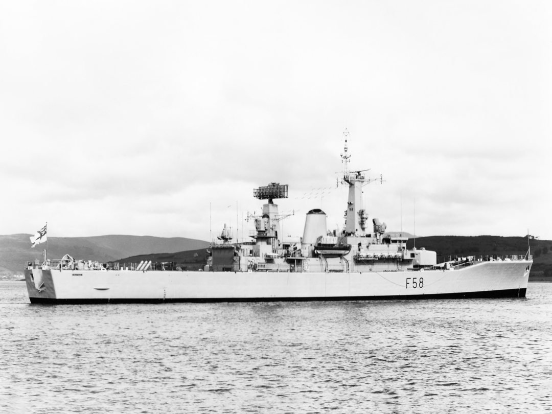 HMS Hermione (F58) Royal Navy Leander Class Frigate Low Starboard Beam View Photo Print Wall Art Decor - Posters, Prints, & Visual Artwork - by Hampshire Prints (image 1 of 9)