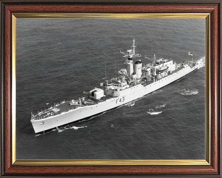 HMS Torquay F43 Whitby Class Frigate From the Air Photo Print - Posters, Prints, & Visual Artwork - by Hampshire Prints (image 9 of 9)