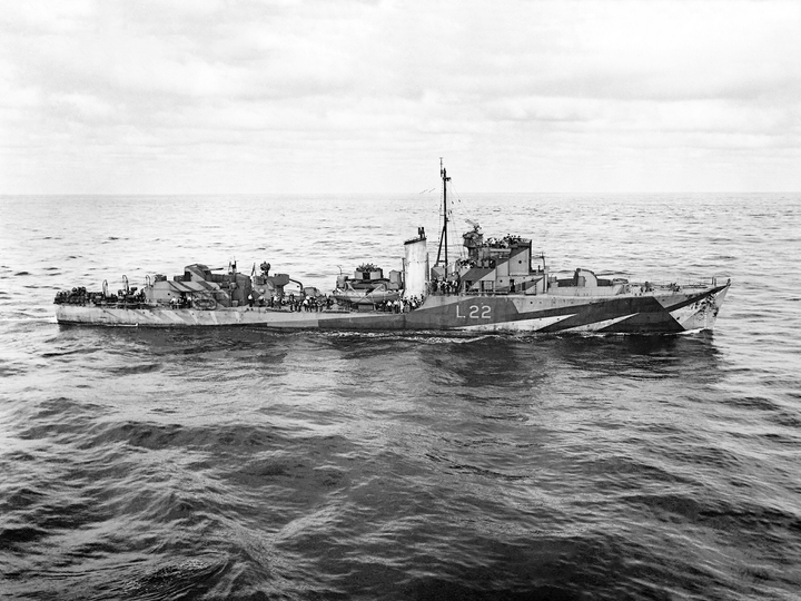 HMS Aldenham (L22) Royal Navy Hunt Class Escort Destroyer Starboard View Photo Print Wall Art Naval Decor Posters, Prints, & Visual Artwork Hampshire Prints 6 x 4 No Frame No