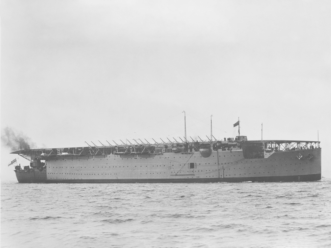 HMS Argus (I49) Royal Navy Aircraft Carrier Starboard Side View Photo Print Wall Art Decor Posters, Prints, & Visual Artwork Hampshire Prints 6 x 4 No Frame No