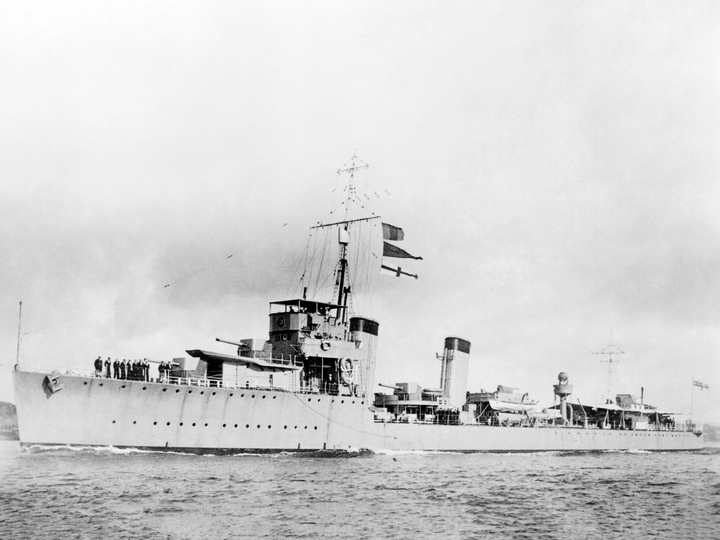HMS Broke (D83) Royal Navy Thornycroft Type Flotilla Leader Port Side Photo Print Wall Art Decor Posters, Prints, & Visual Artwork Hampshire Prints 6 x 4 No Frame No