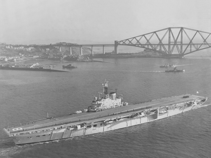 HMS Bulwark (R08) Royal Navy Centaur Class Fleet Carrier Firth Of Forth Photo Print Wall Art Decor Posters, Prints, & Visual Artwork Hampshire Prints 6 x 4 No Frame No
