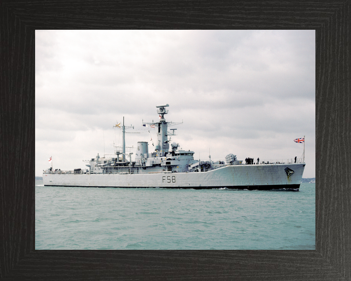 HMS Hermione (F58) Royal Navy Leander Class Frigate Low Starboard View Photo Print Wall Art Decor - Posters, Prints, & Visual Artwork - by Hampshire Prints (image 3 of 9)