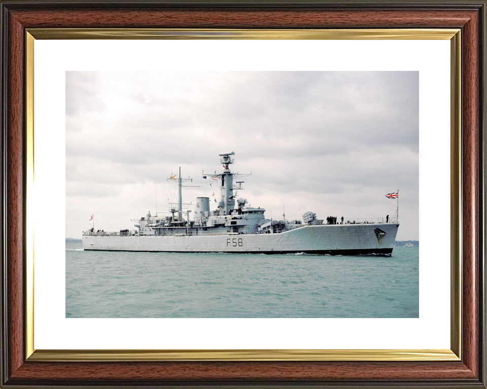 HMS Hermione (F58) Royal Navy Leander Class Frigate Low Starboard View Photo Print Wall Art Decor - Posters, Prints, & Visual Artwork - by Hampshire Prints (image 8 of 9)