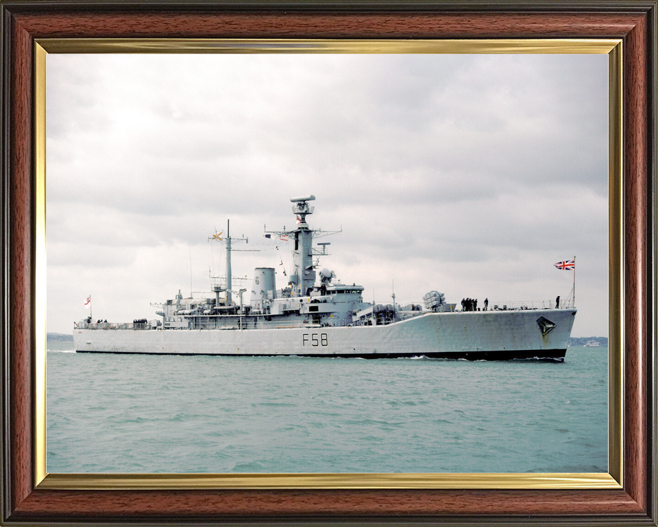 HMS Hermione (F58) Royal Navy Leander Class Frigate Low Starboard View Photo Print Wall Art Decor - Posters, Prints, & Visual Artwork - by Hampshire Prints (image 9 of 9)