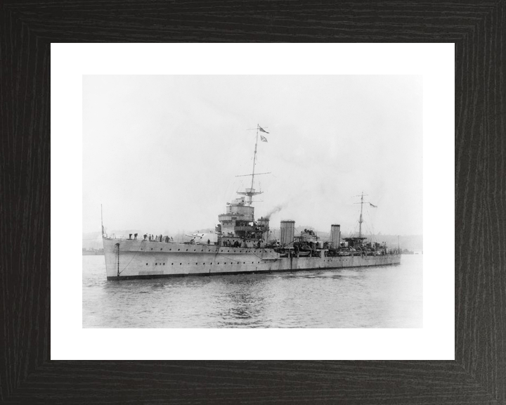HMS Enterprise (D52) Royal Navy Emerald Class Light Cruiser Port Side View Photo Print Wall Art Decor - Posters, Prints, & Visual Artwork - by Hampshire Prints (image 2 of 9)