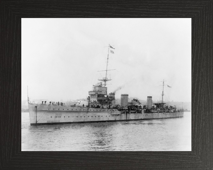 HMS Enterprise (D52) Royal Navy Emerald Class Light Cruiser Port Side View Photo Print Wall Art Decor - Posters, Prints, & Visual Artwork - by Hampshire Prints (image 3 of 9)