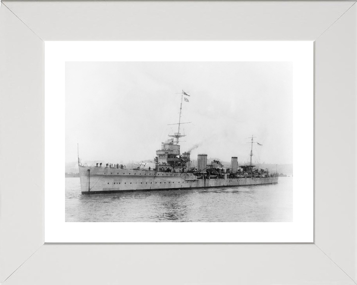HMS Enterprise (D52) Royal Navy Emerald Class Light Cruiser Port Side View Photo Print Wall Art Decor - Posters, Prints, & Visual Artwork - by Hampshire Prints (image 4 of 9)