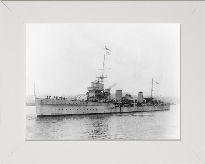 HMS Enterprise (D52) Royal Navy Emerald Class Light Cruiser Port Side View Photo Print Wall Art Decor - Posters, Prints, & Visual Artwork - by Hampshire Prints (image 5 of 9)
