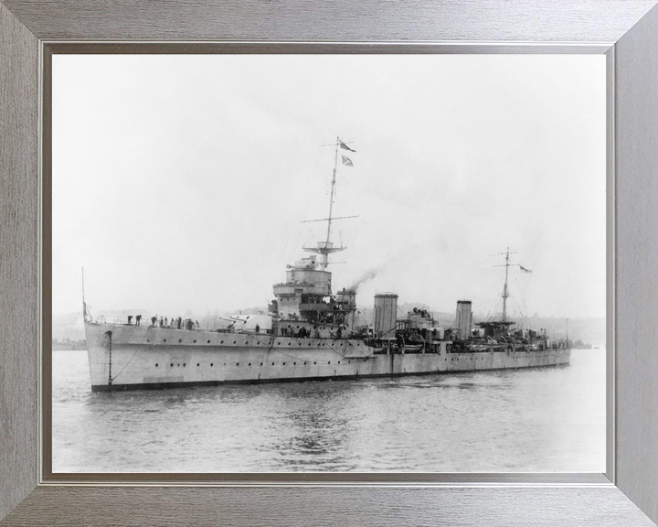HMS Enterprise (D52) Royal Navy Emerald Class Light Cruiser Port Side View Photo Print Wall Art Decor - Posters, Prints, & Visual Artwork - by Hampshire Prints (image 7 of 9)