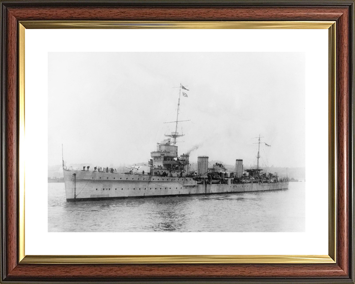 HMS Enterprise (D52) Royal Navy Emerald Class Light Cruiser Port Side View Photo Print Wall Art Decor - Posters, Prints, & Visual Artwork - by Hampshire Prints (image 8 of 9)